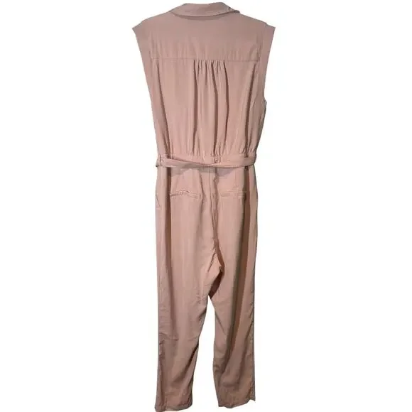 Greylin Haven Utility Jumpsuit Light Pink Large Boilersuit Coveralls One Piece‎ - Picture 5 of 7